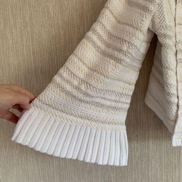 Anthropologie Size Small White, Cream & Gray Sweater - Picture 2 of 5